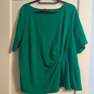 Eloquii green shirt size 24. EUC
